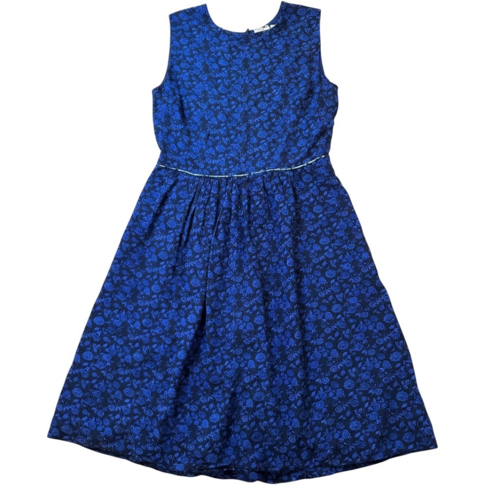 Matilda Jane Women Blue Floral Sleeveless Fit Flare Dress AD17357 Size 10